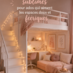 Chambre d'adolescente aux couleurs douces et apaisantes