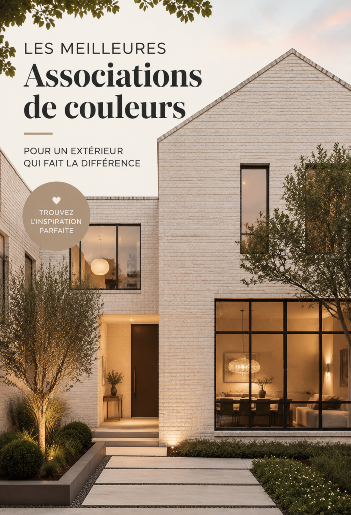 Maison avec des combinaisons de couleurs extérieures attractives