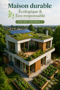Un intérieur lumineux et écoresponsable avec des plantes et des matériaux naturels.