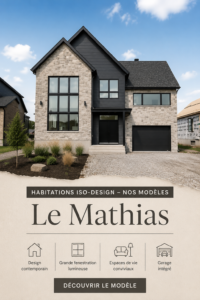 Modèle Mathias d'Habitations Iso-Design, une maison moderne et accueillante.