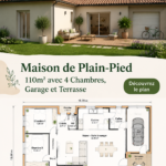 Maison de plain-pied de 110m² à vendre avec 4 chambres et garage à Saint-Hilaire-de-Riez