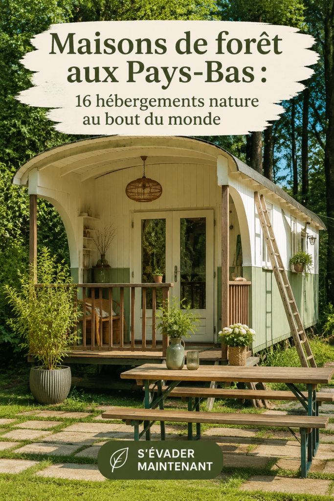 Maison en pleine nature néerlandaise entourée de verdure
