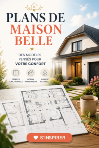 Un plan de maison moderne illustrant l'esthétisme et la praticité