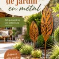 Sculptures en métal élégantes dans un jardin design