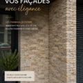 Façade moderne en Stonepanel, style élégant et contemporain.