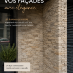 Façade moderne en Stonepanel, style élégant et contemporain.