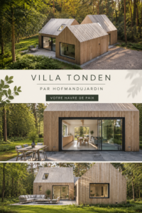 Vue extérieure de la villa Tonden à Châtellerault, montrant son architecture distinctive