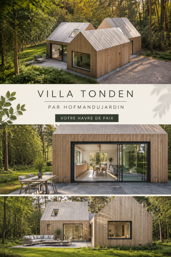Vue extérieure de la villa Tonden à Châtellerault, montrant son architecture distinctive