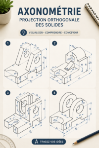 Un exemple d'axonométrie architectural illustrant des rénovations de maison.