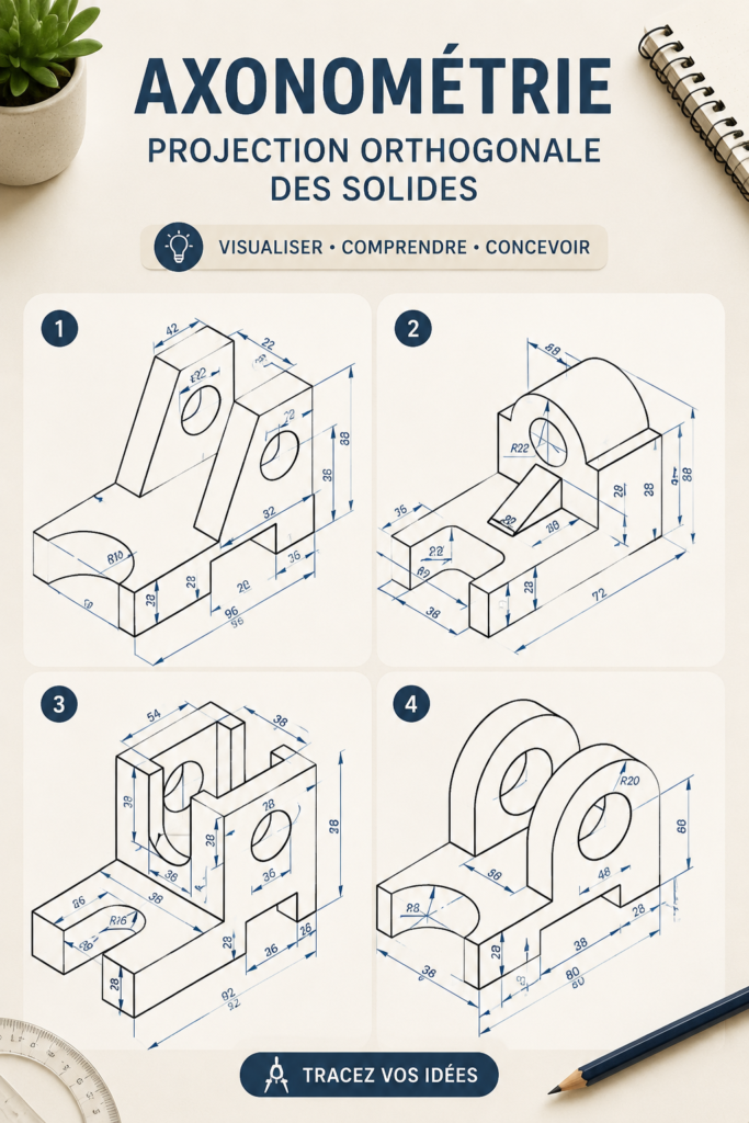 Un exemple d'axonométrie architectural illustrant des rénovations de maison.