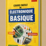 Femme apprenant les bases de l'électronique avec des outils simples sur une table