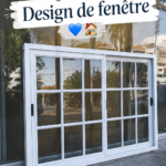 Design élégant de fenêtres modernes dans une maison rénovée