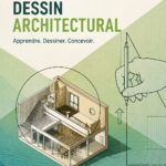 Dessin architectural d'une maison avec un design moderne et pratique.