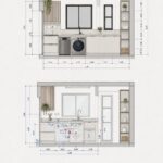 Une maison moderne avec une disposition des installations bien organisée et fonctionnelle.