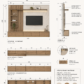 Aménagement intérieur en marcenaria chaleureuse et élégante.