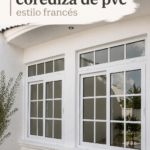Fenêtre coulissante en PVC au style français dans une belle maison rénovée