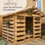 Création d'un salon d'extérieur en palettes de bois, idéal pour la détente.