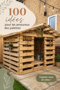 Création d'un salon d'extérieur en palettes de bois, idéal pour la détente.