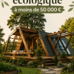 Maison écologique construite avec des matériaux durables et respectueux de l'environnement.