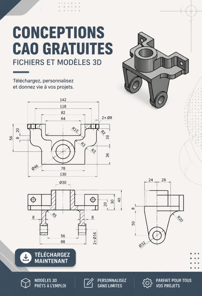 Modèles CAD gratuits représentant un projet de rénovation maison