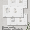 Exemple de plan architectural moderne à télécharger pour rénovation.