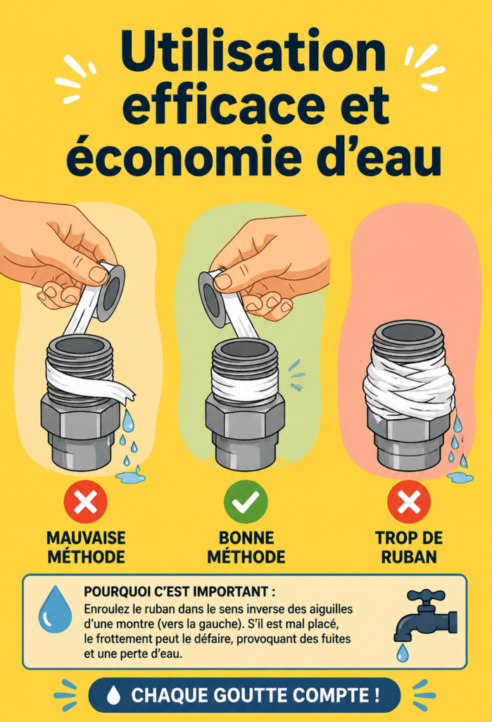 Maison avec des dispositifs économiseurs d'eau installés.