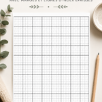 Papier à carreaux imprimable gratuit pour projets de rénovation