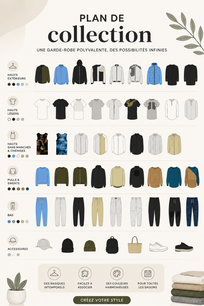 Un exemple d'intérieur avec un plan de collection harmonieux et inspirant