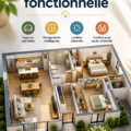 Plan de maison fonctionnelle moderne et accueillante