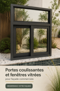 photo de portes coulissantes en verre modernes dans un intérieur élégant
