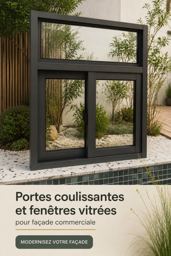 photo de portes coulissantes en verre modernes dans un intérieur élégant