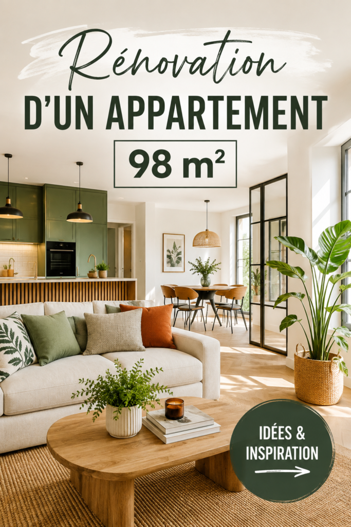 Transformation élégante d'un appartement moderne de 98 m²