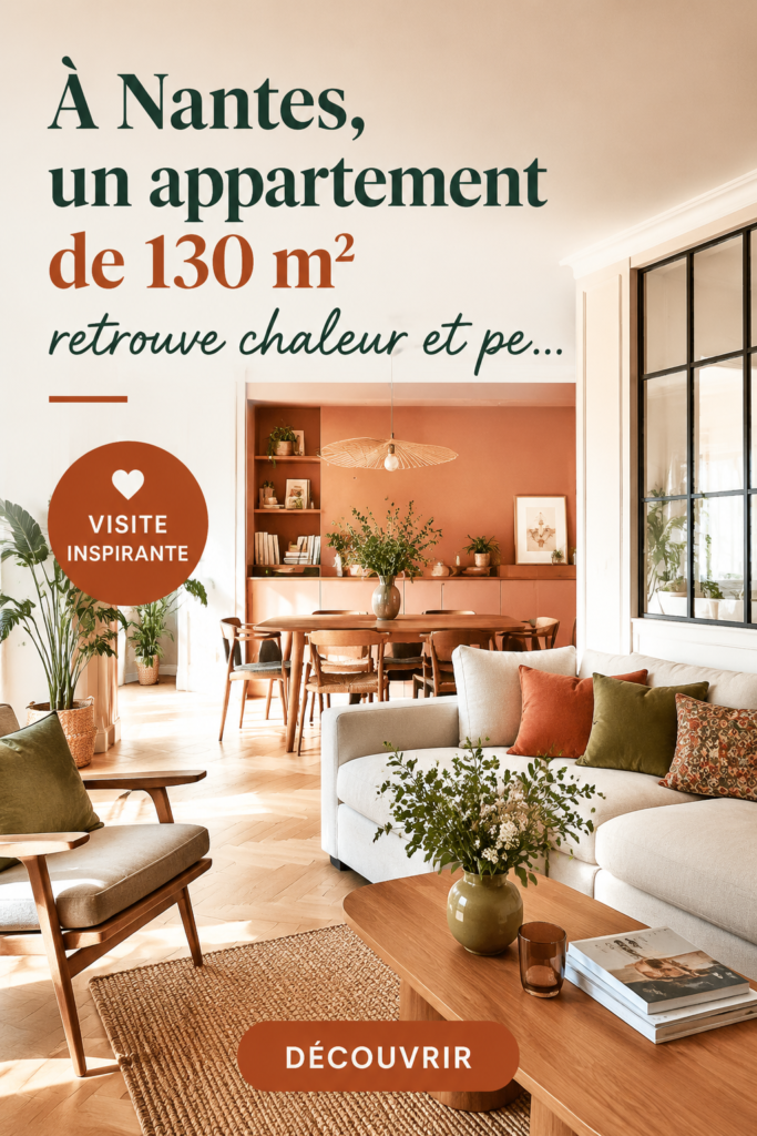 Appartement rénové à Nantes avec une ambiance chaleureuse et accueillante