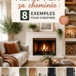 Cheminee moderne rénovée avec une décoration chaleureuse