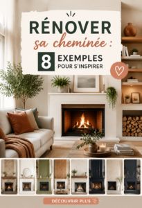 Cheminee moderne rénovée avec une décoration chaleureuse