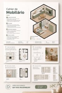 Capture d'écran d'un aménagement intérieur réalisé avec Revit.
