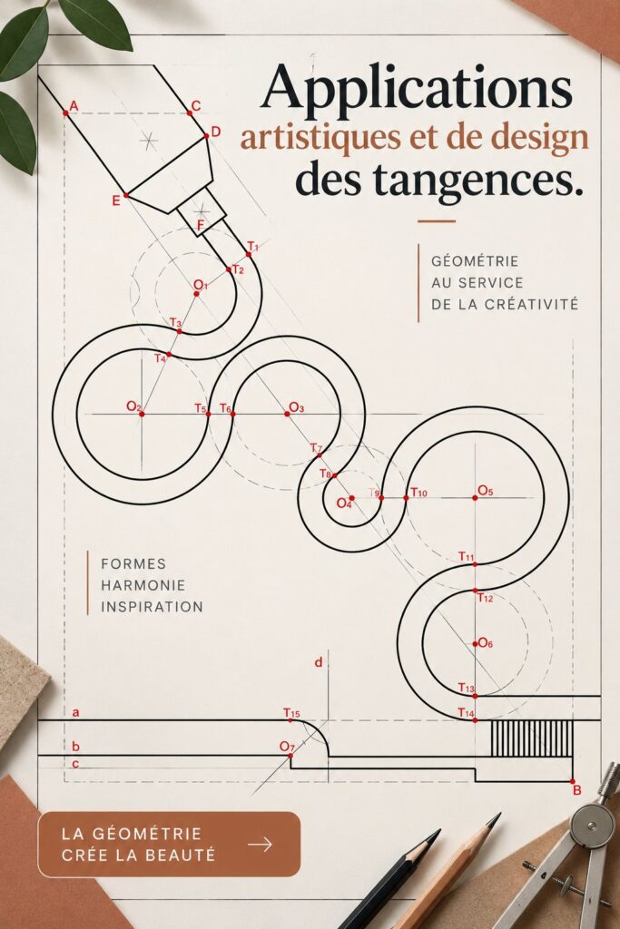 Vue d'un intérieur où les tangentes sont mises en valeur dans le design.