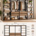 Garde-robe modulable contemporain en bois noir avec plusieurs tiroirs, idéal pour une chambre moderne.