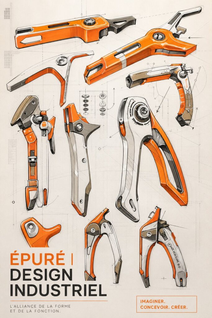 Intérieur moderne avec un design industriel élégant.