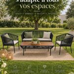 Un salon accueillant avec un design polyvalent et chaleureux