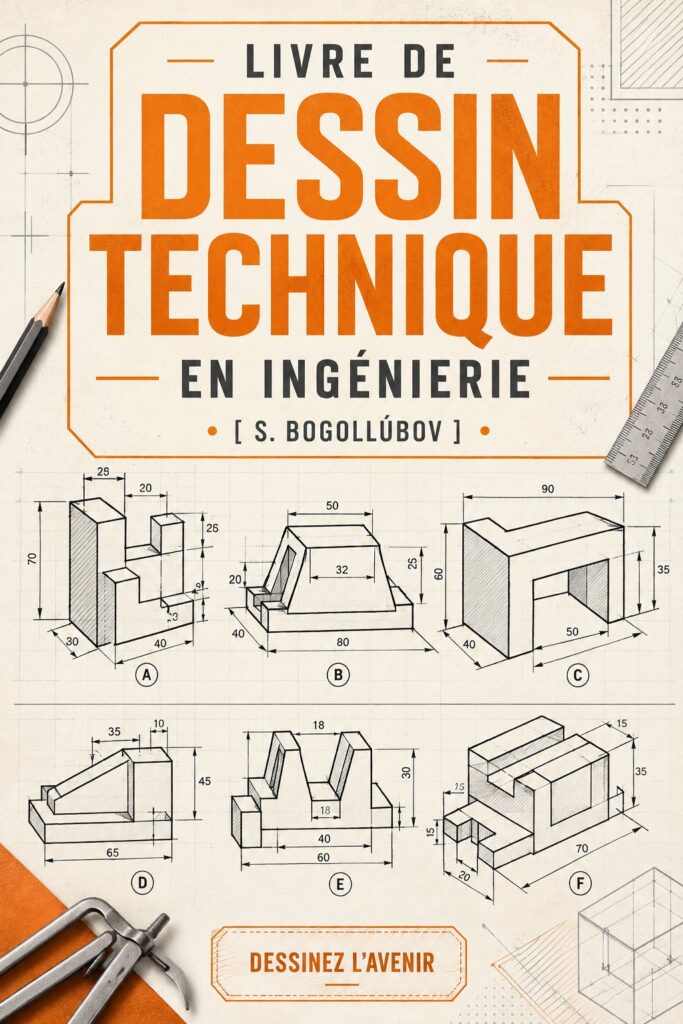 Dessin technique représentant un plan d'architecture moderne