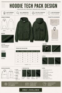 Un designer travaille sur le modèle d'un hoodie innovant et tendance.