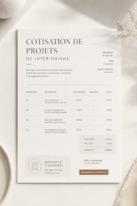 Modèle de projet de rénovation personnalisé sur Canva