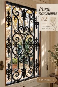 Porte parisienne, symbole de charme et d'élégance dans une maison