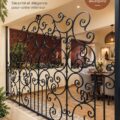 Protection de forja élégante ajoutée à une décoration intérieure moderne
