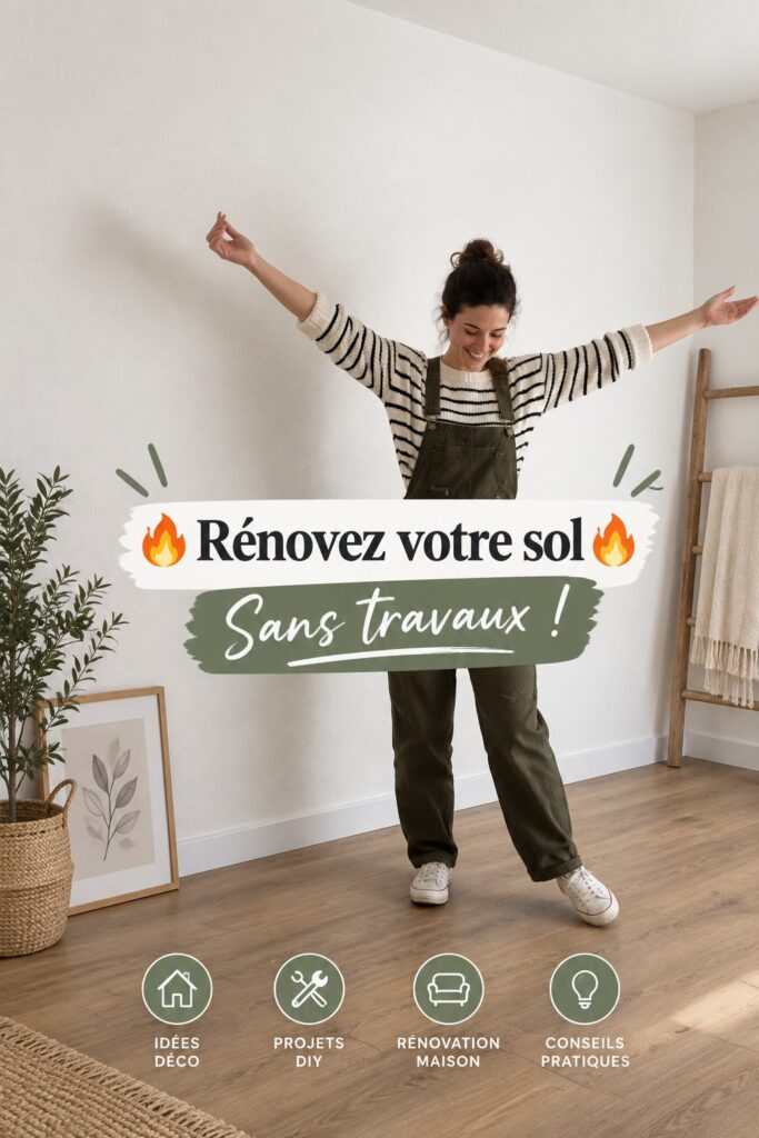 Sol moderne rénové sans travaux, mettant en avant un nouveau revêtement esthétique.