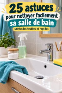 Une salle de bain propre et lumineuse après nettoyage