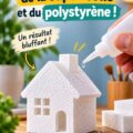 Un projet créatif avec de la colle super et du polystyrène illustrant leur utilisation ensemble.