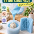 Un outil et des matériaux pour créer un moule en silicone maison.