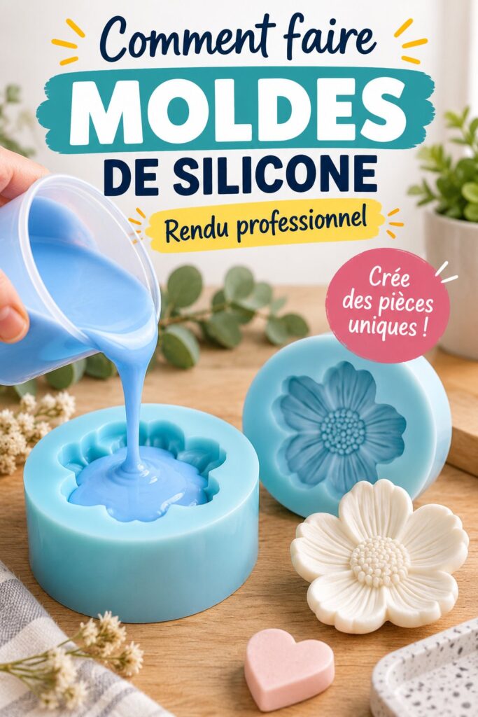 Moule en silicone fait maison, idéal pour divers projets créatifs